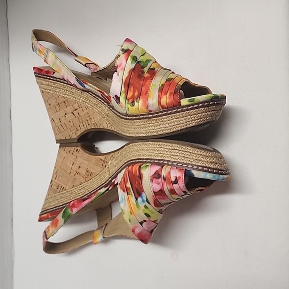 Naturalizer N5 Comfort bright colorful Lulianna espadrille sandals sz 9.5 - Picture 3 of 11